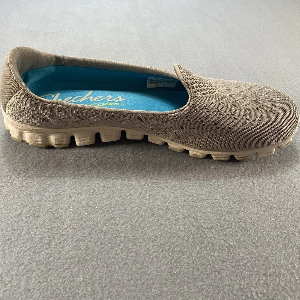Skechers Womens Slip on Memory‎ Foam Gray Mesh 10M